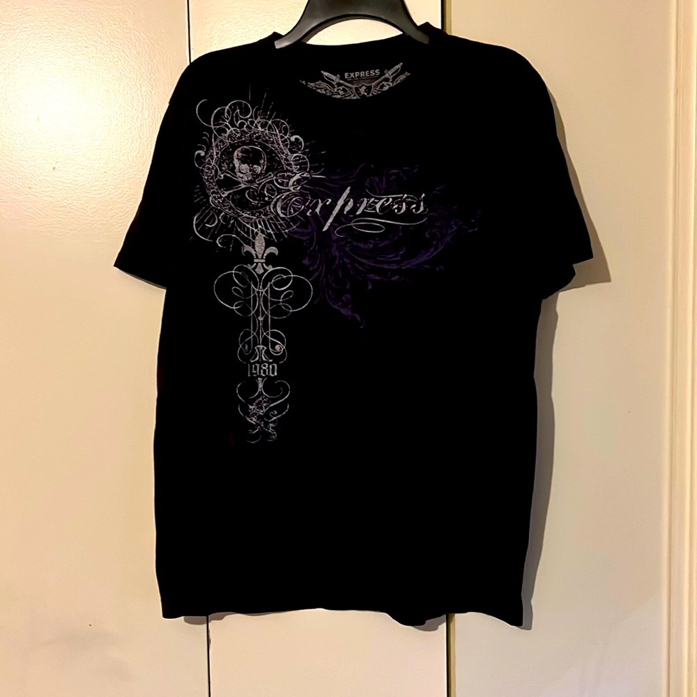 Express Dark Purple Graphic Tee